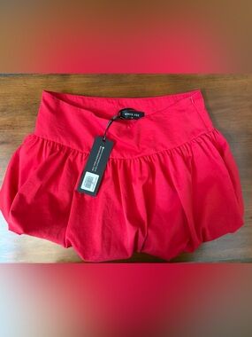 White Fox Red Bubble Skirt